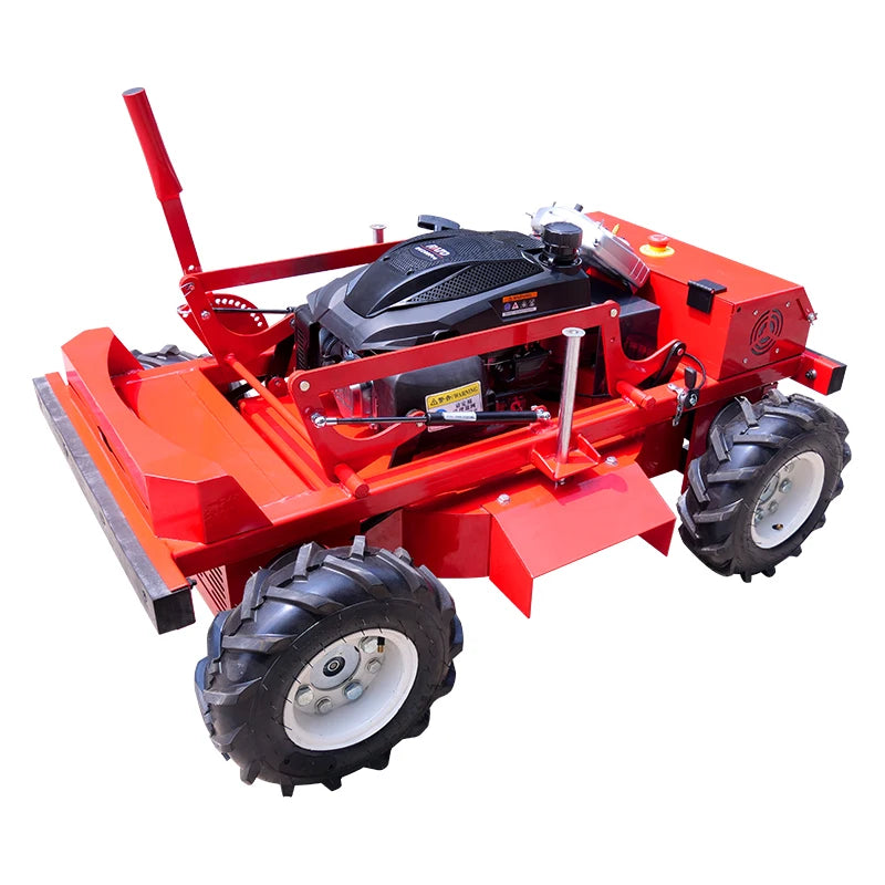 Farmer Customized wheeled RC lawn mower robot 4WD 225CC
