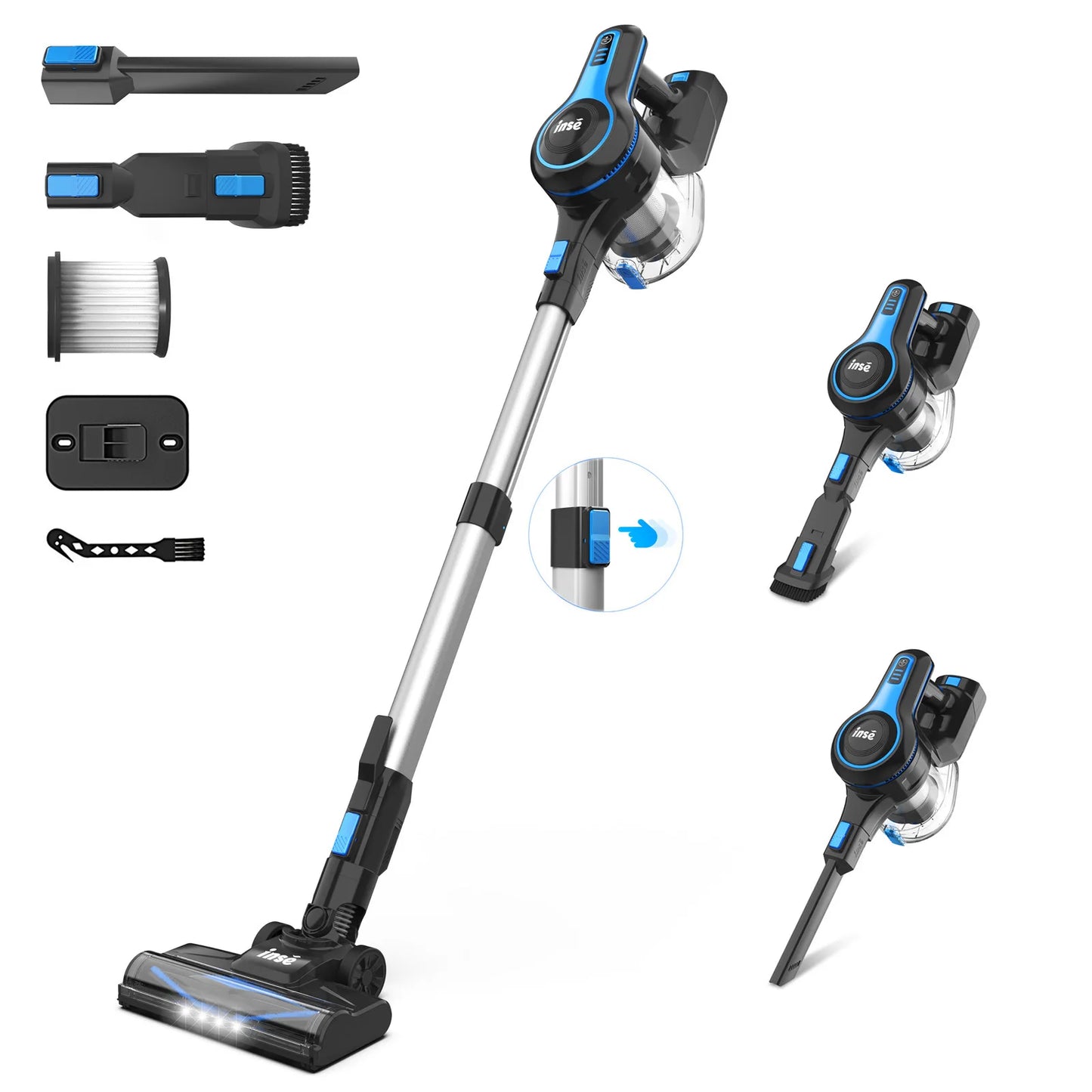 Lightweight Cordless Rechargeable  Vacuum Cleaner 6-in-1