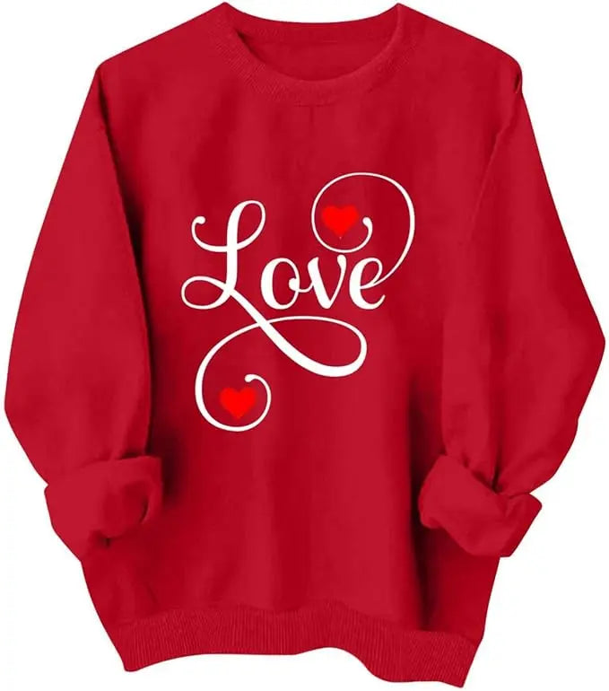 Valentines Crewneck Sweatshirt for Women