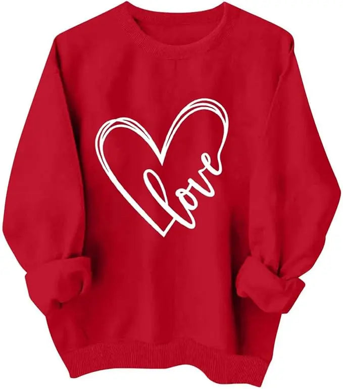 Valentines Crewneck Sweatshirt for Women