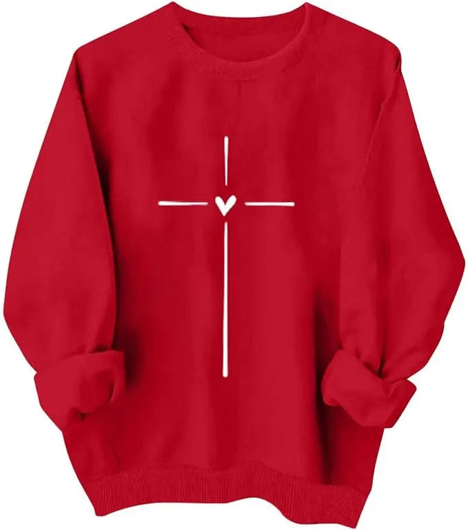 Valentines Crewneck Sweatshirt for Women