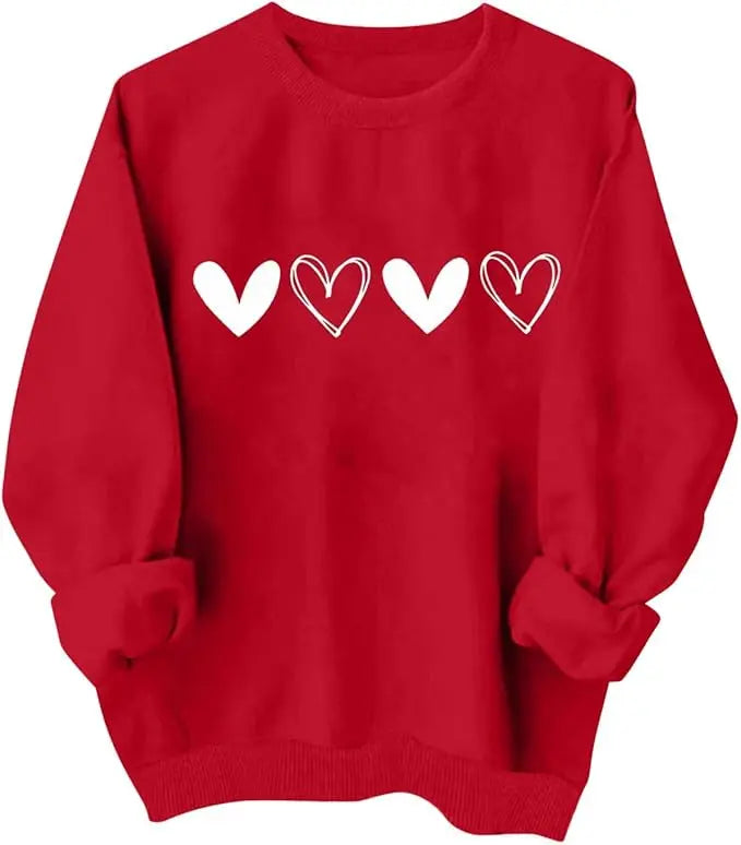 Valentines Crewneck Sweatshirt for Women