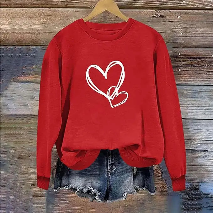 Valentines Crewneck Sweatshirt for Women