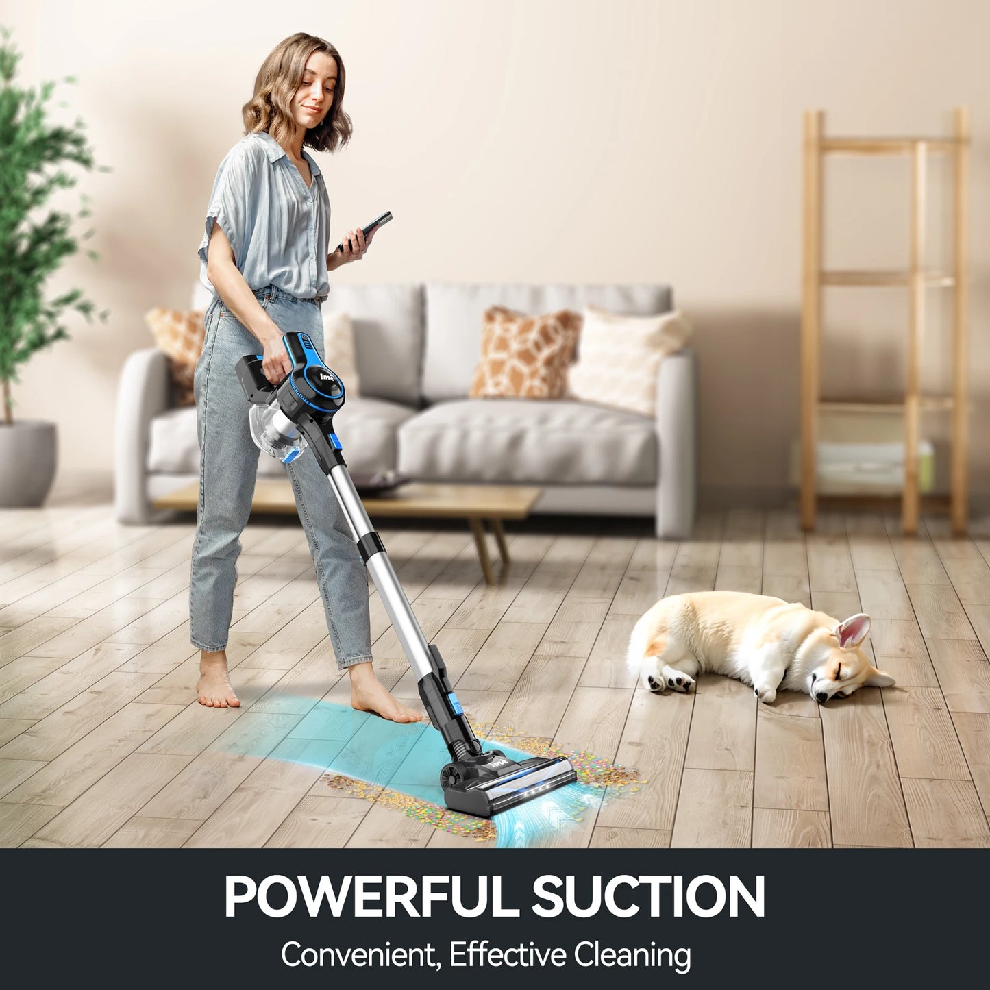 Lightweight Cordless Rechargeable  Vacuum Cleaner 6-in-1