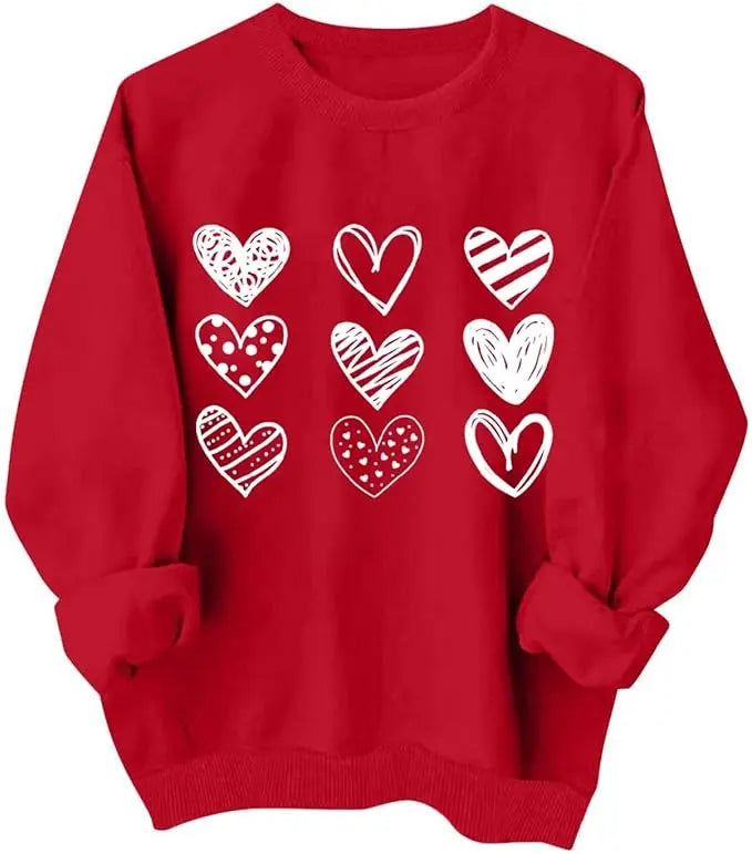 Valentines Crewneck Sweatshirt for Women