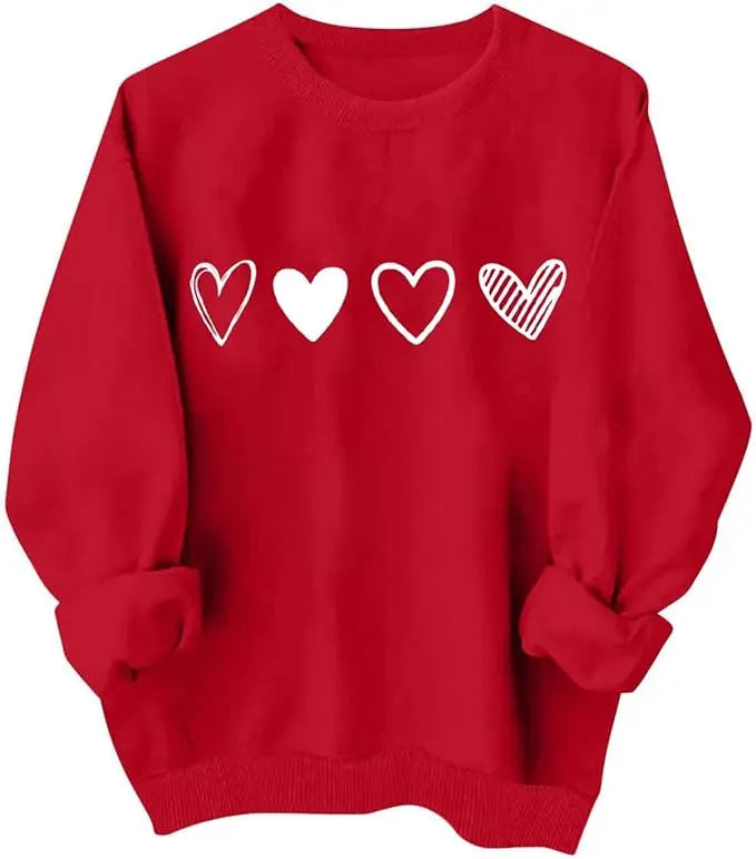 Valentines Crewneck Sweatshirt for Women