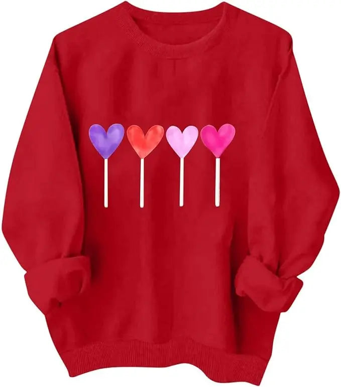 Valentines Crewneck Sweatshirt for Women