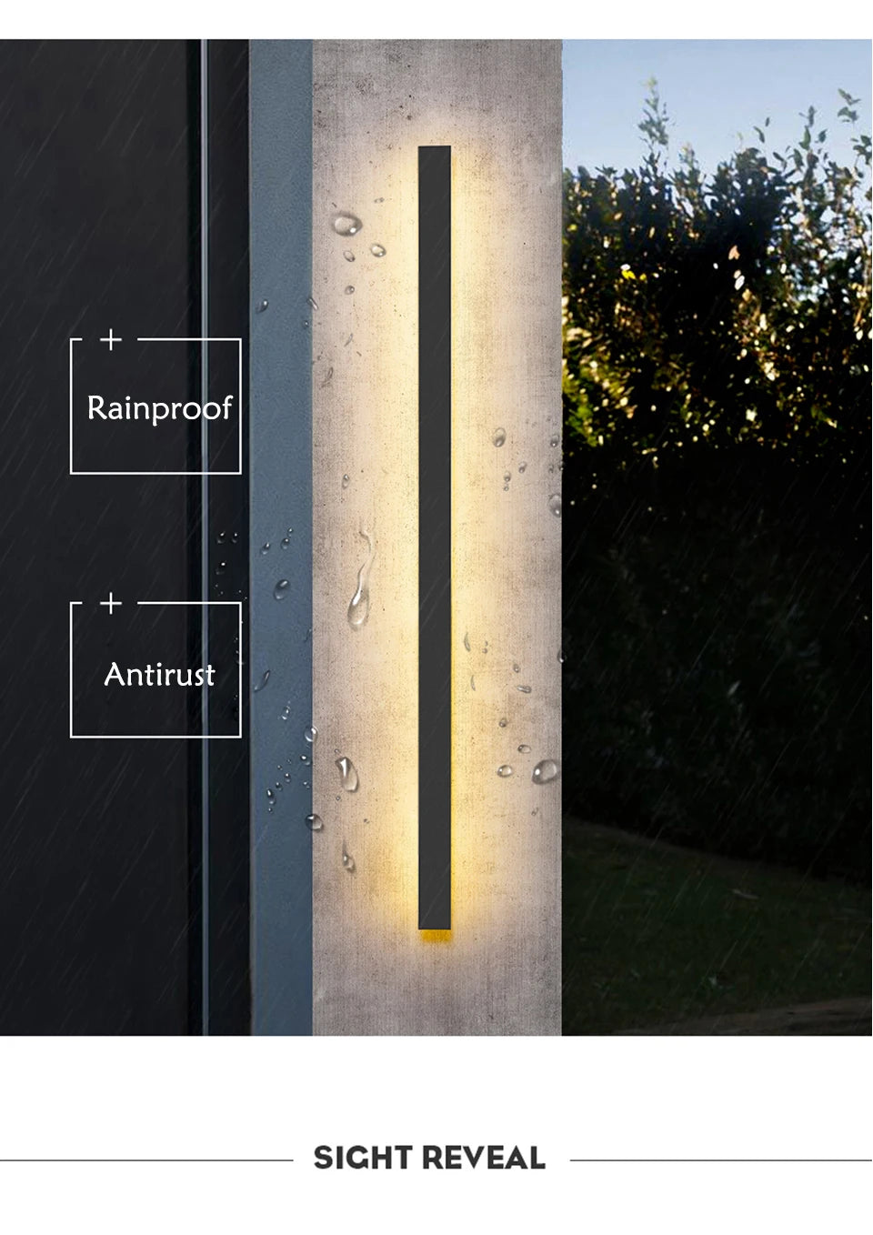 Villa Porch Garden LED Outdoor Wall Light Waterproof