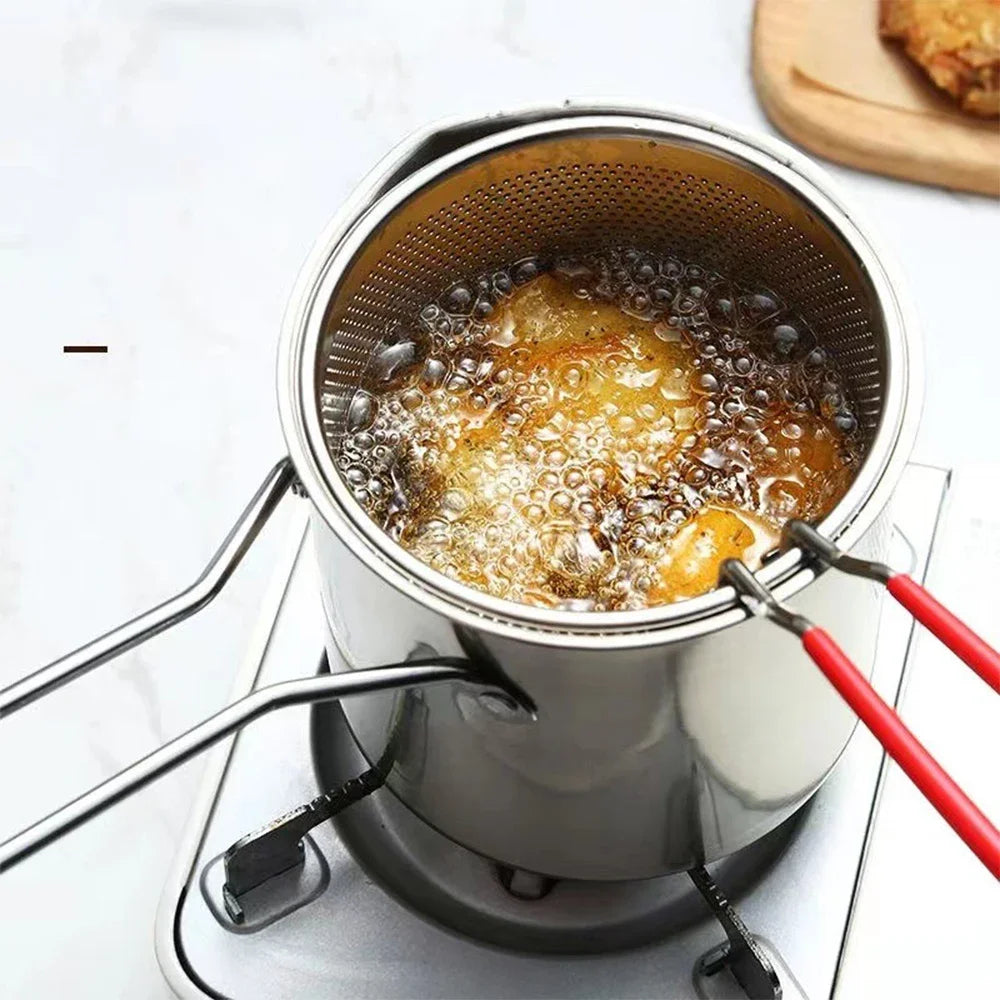 Stainless Steel Deep Fryer  with Frying Basket