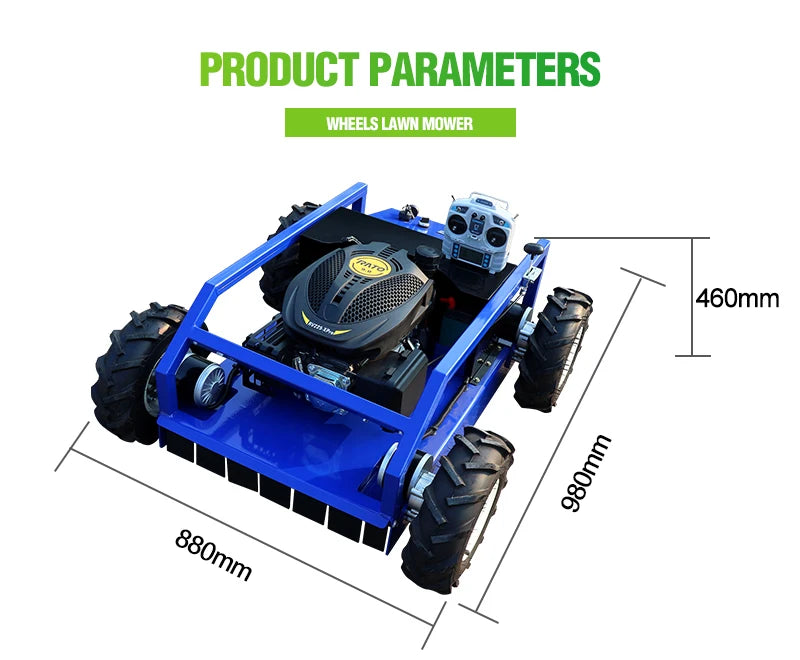 Customized 4WD remote control electric robot RC lawn mower