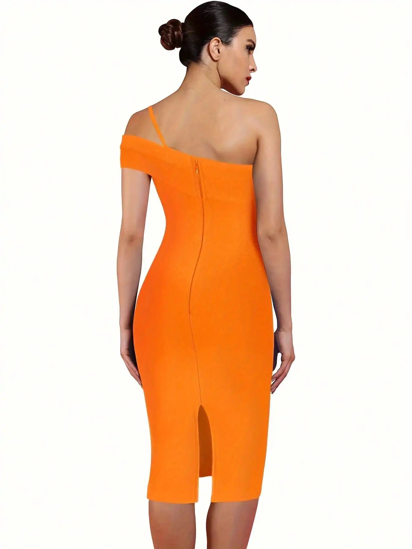 One Shoulder Bandage Bodycon Dress