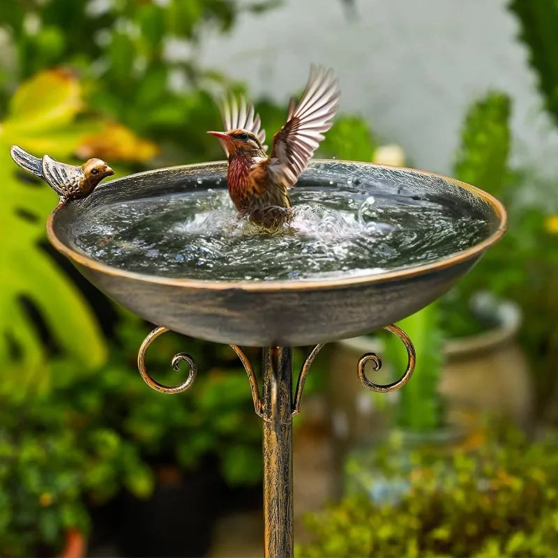 Cast Iron Pedestal Bird Bath