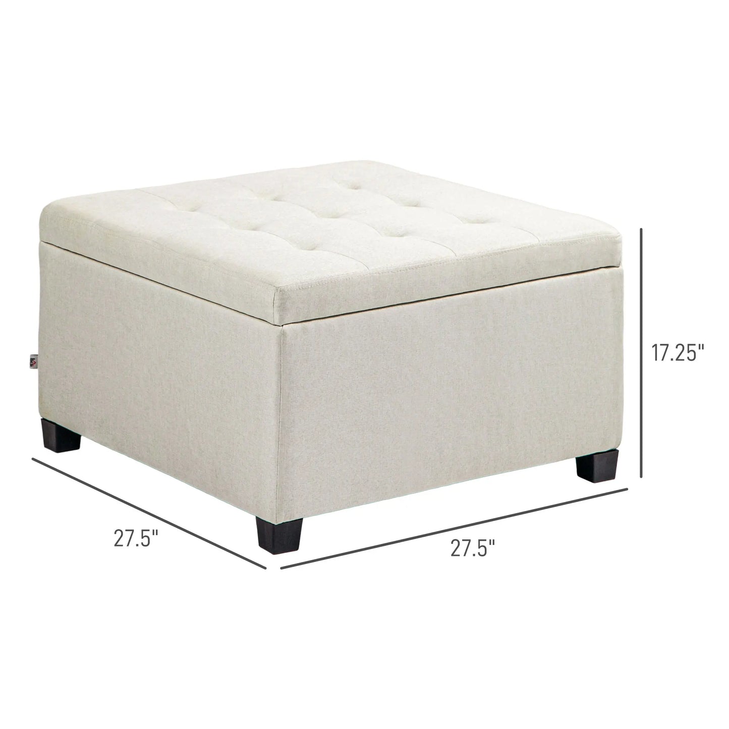 Polyester Linen Fabric Cube Storage Box