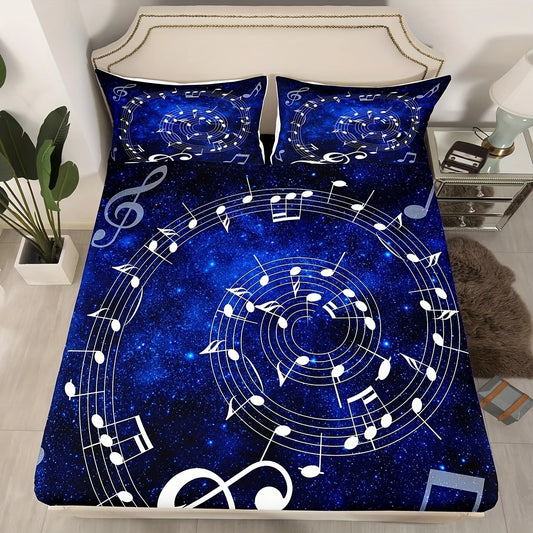 Music Note Swirl Sheet Set