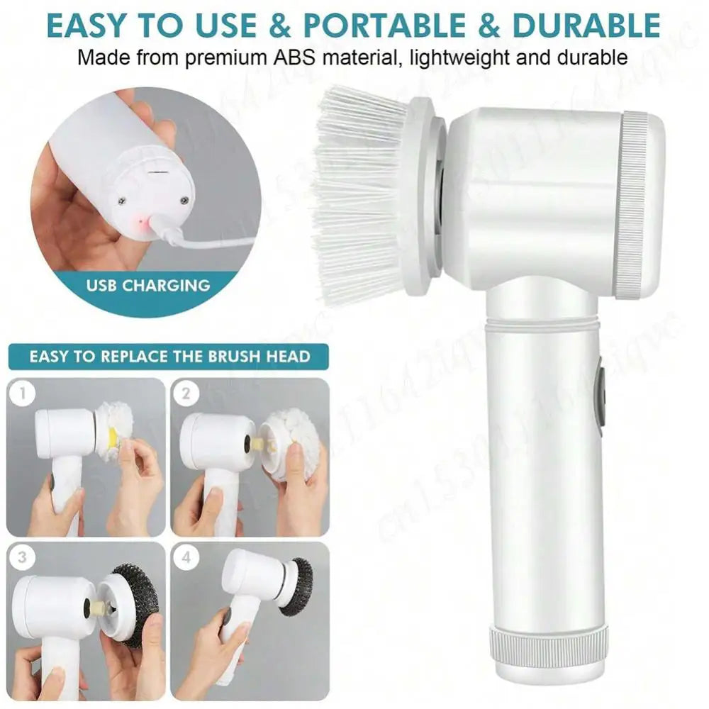 Electric Power Spin Scrubber Bathroom/Kitchen Cleaning Brush