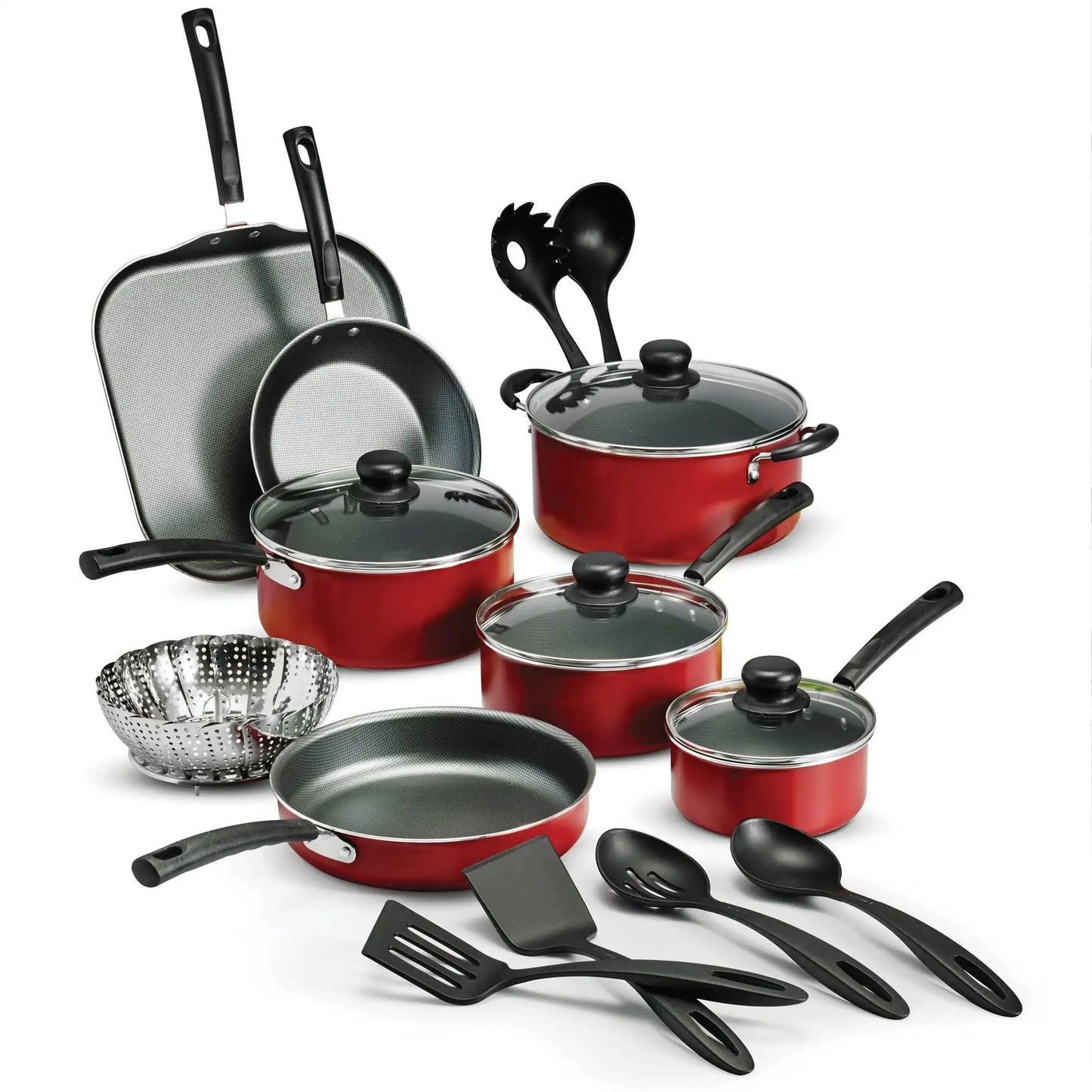 18 Piece set of nonstick Stainless Steel Cookware Kitchen Pots & Pans