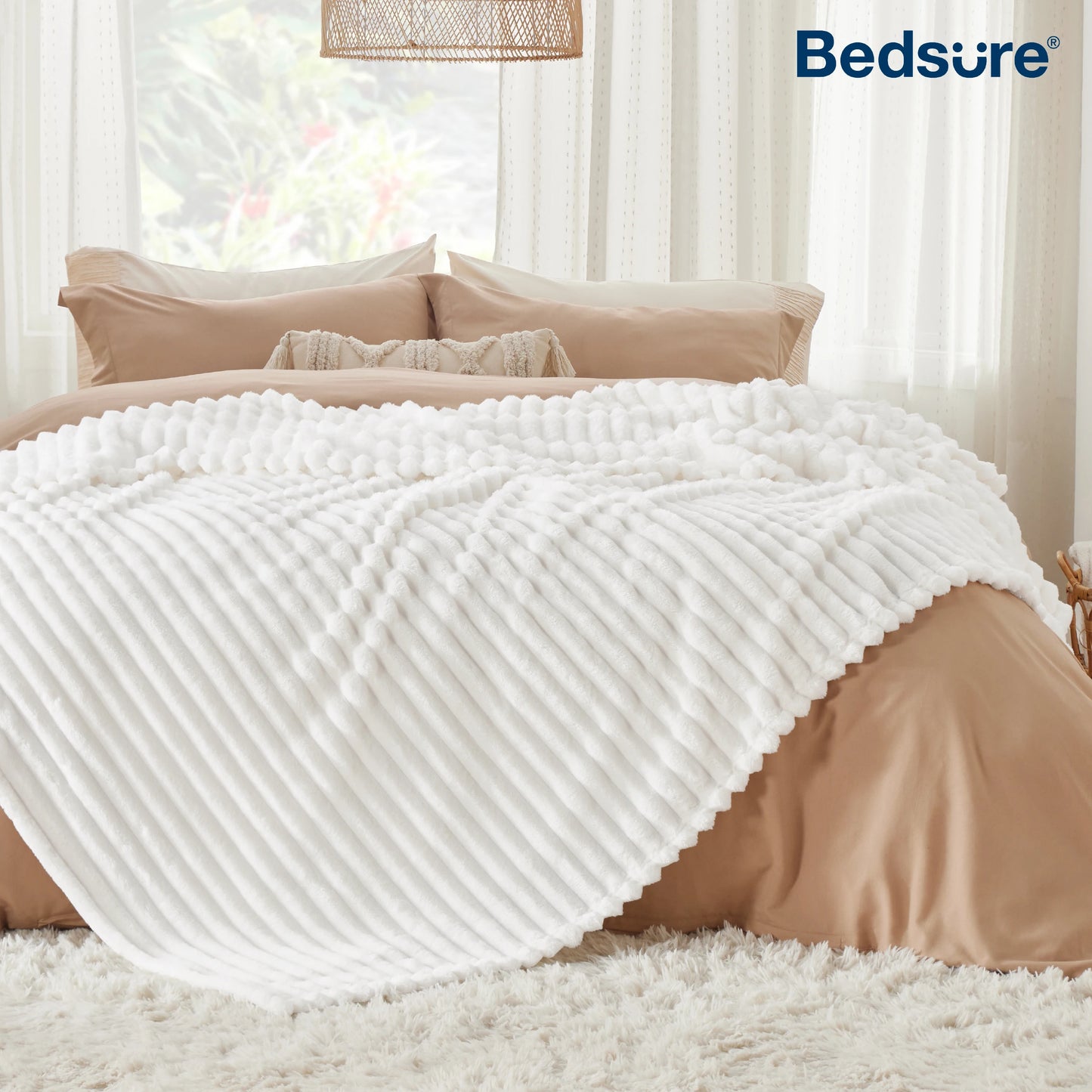 Bedsure Fleece Throw Blanket for Couch