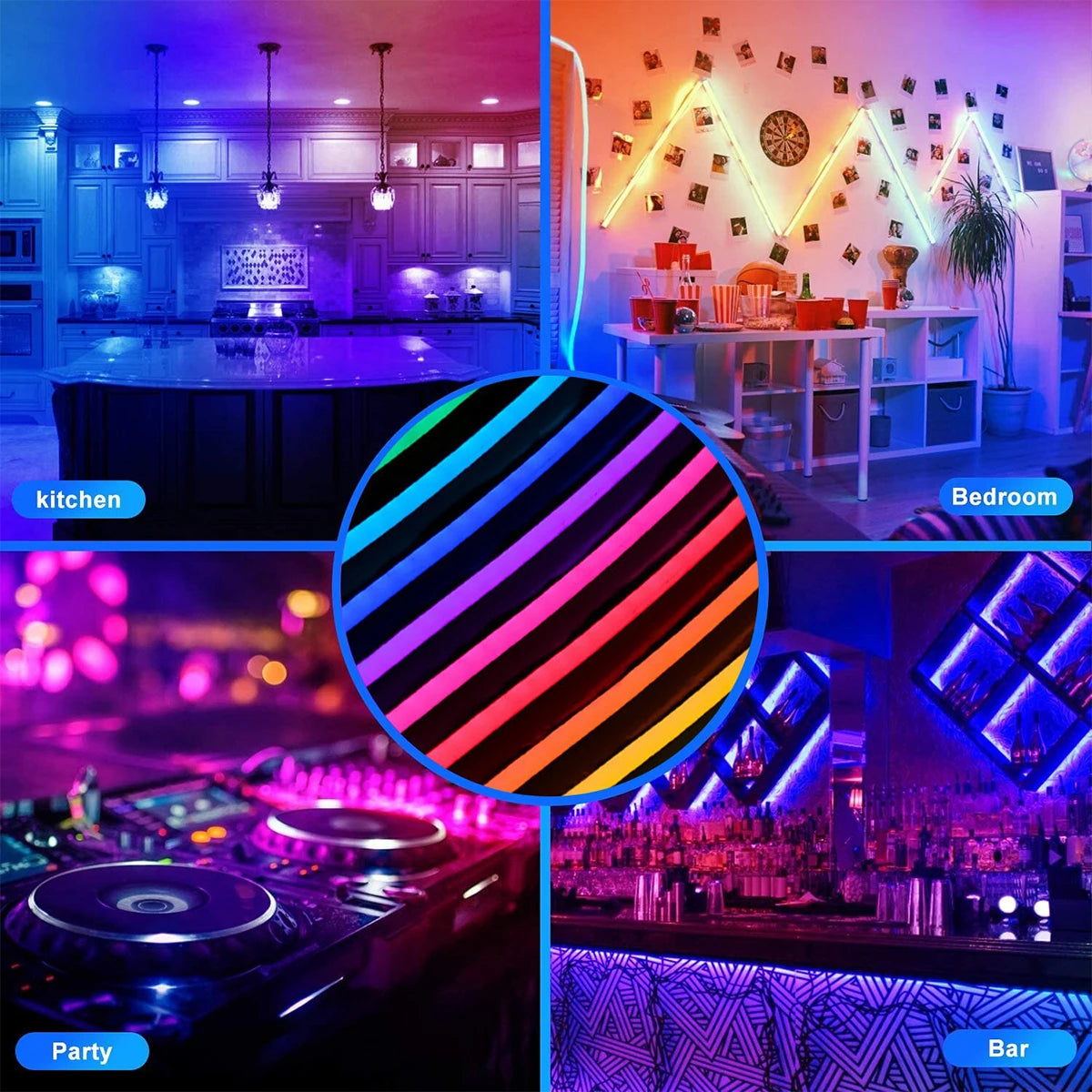 RGB Remote Control LED Neon Lights