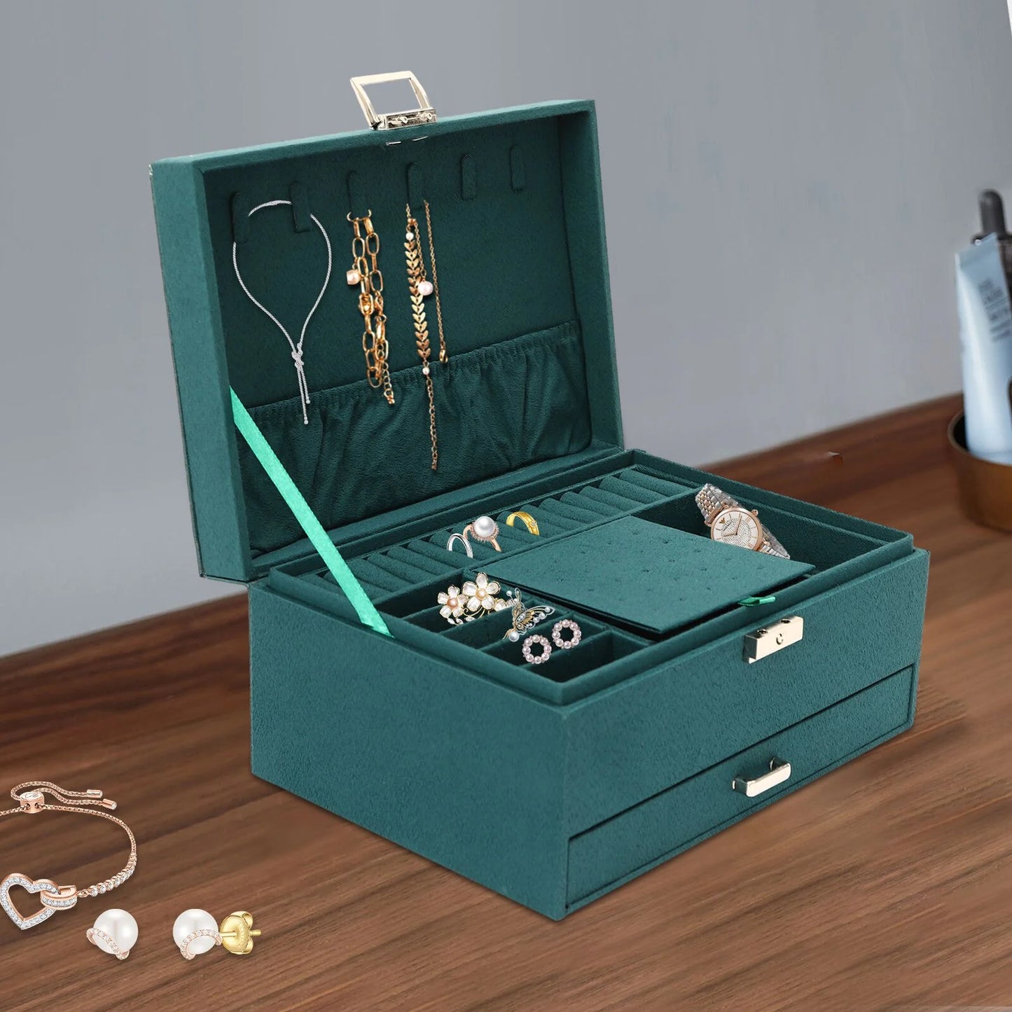 3 Layers Jewelry Box Organizer