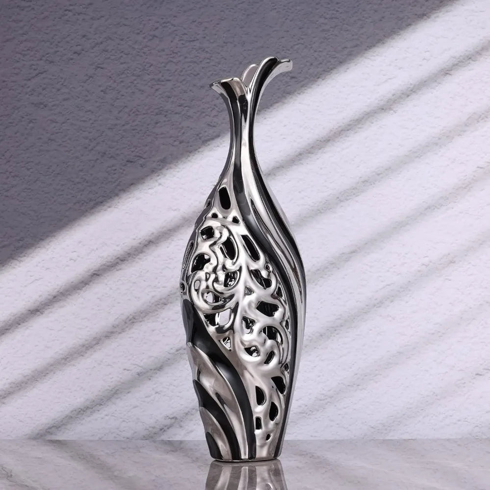 Modern floor tall slim vase