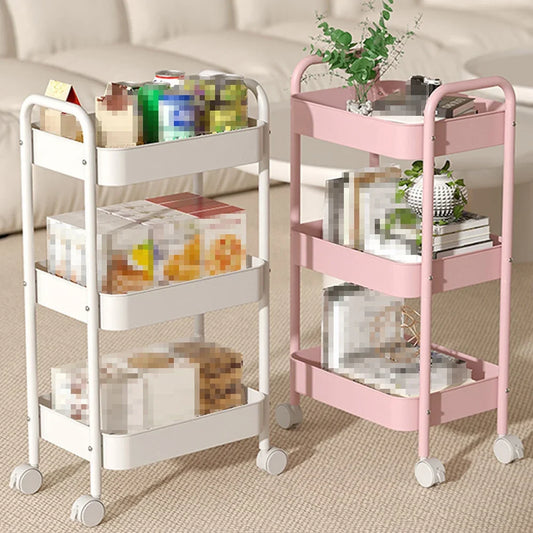 Multi-Layer Mobile Storage Rack Cart