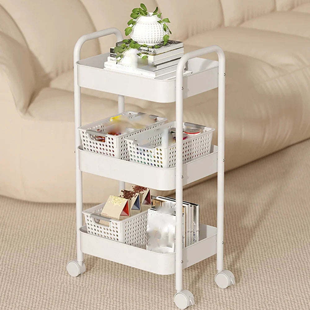 Multi-Layer Mobile Storage Rack Cart