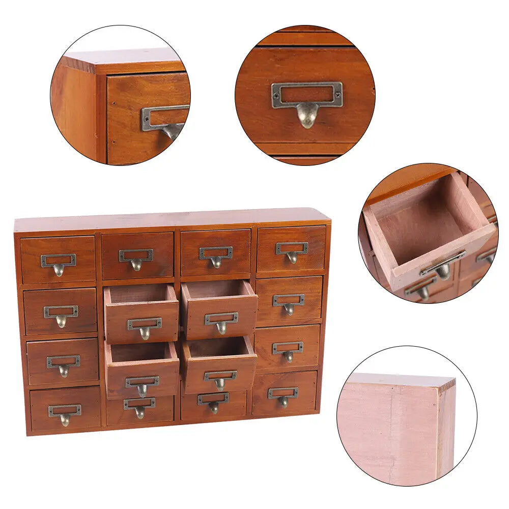 Vintage Library Desk Drawer Organizer