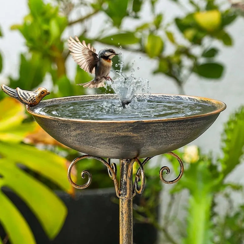 Cast Iron Pedestal Bird Bath