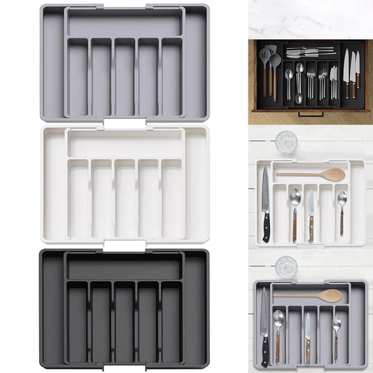 Adjustable Silverware Drawer Organizer