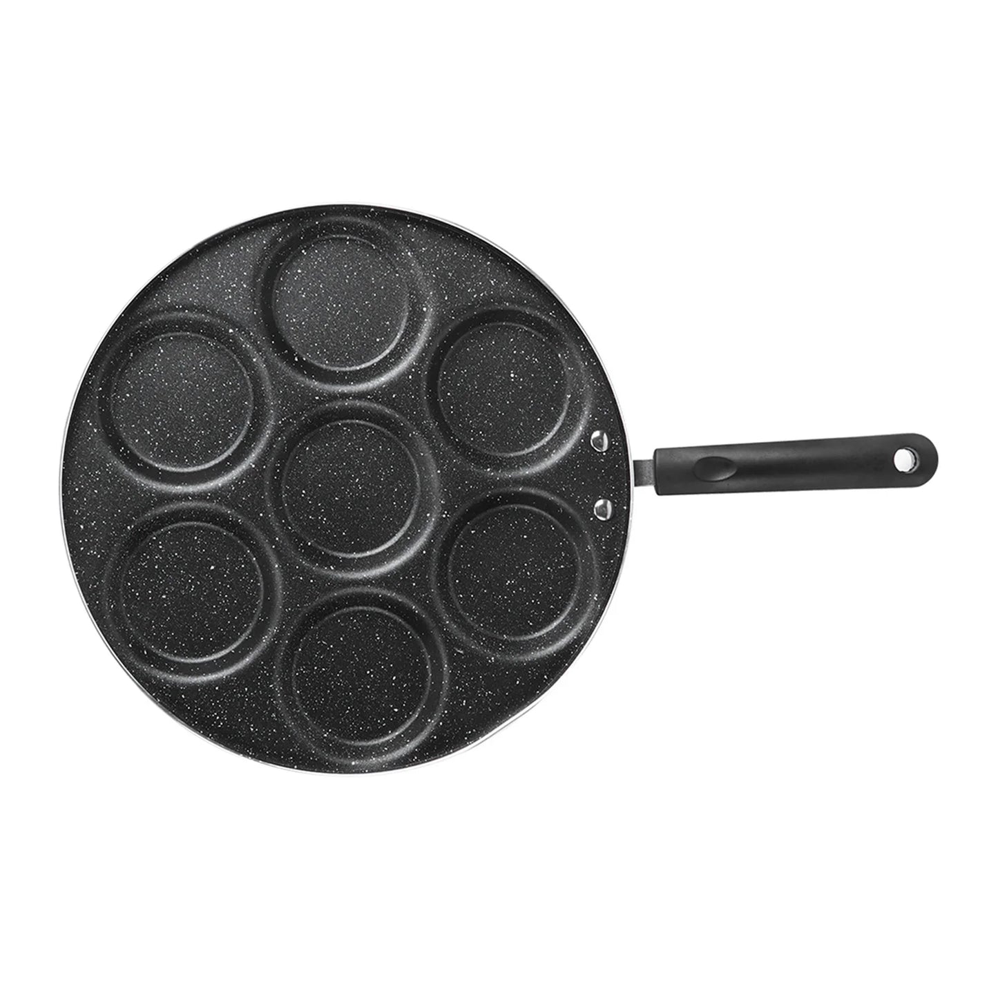 7 Holes Frying Pan Non Stick Fried Eggs and Burger Mold