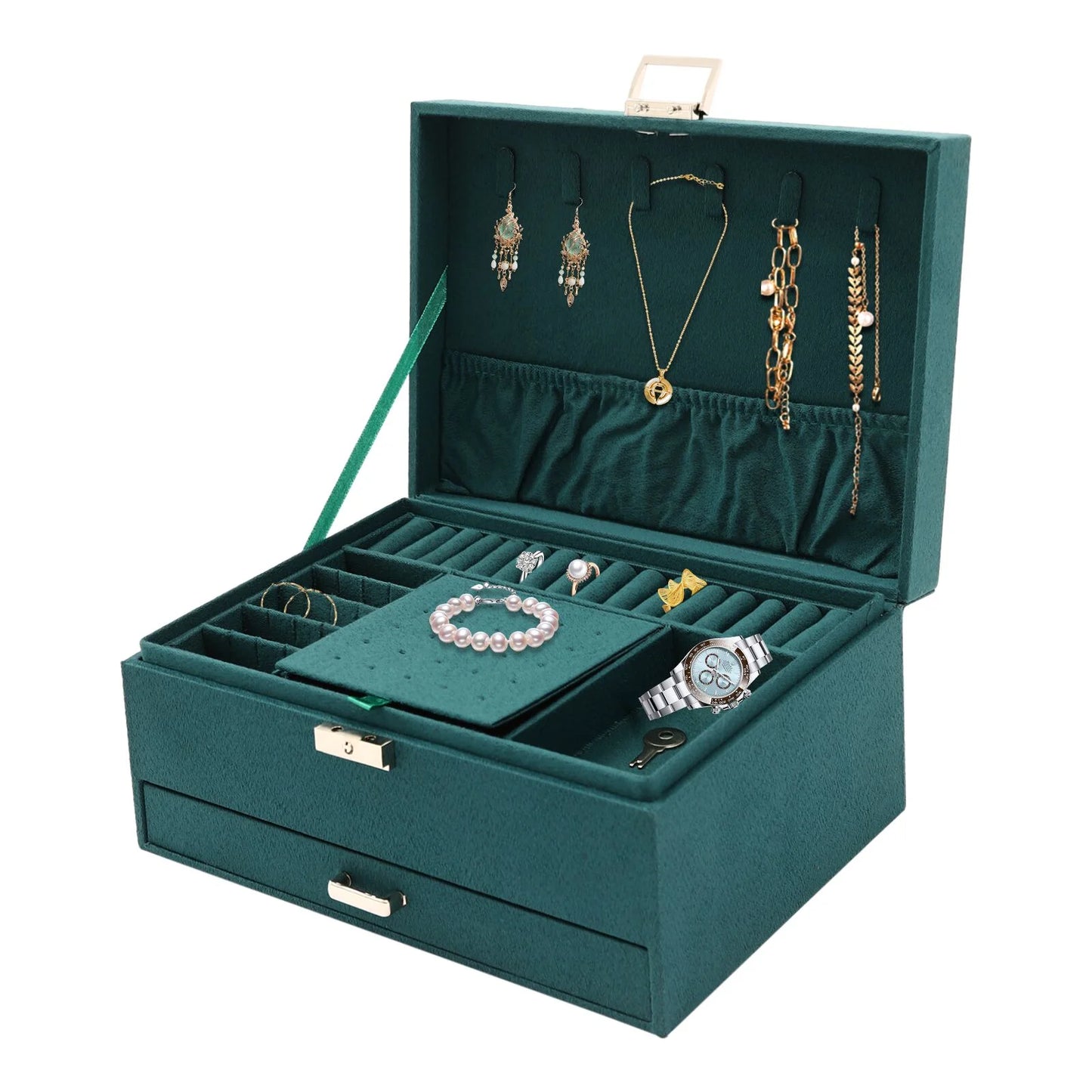 3 Layers Jewelry Box Organizer