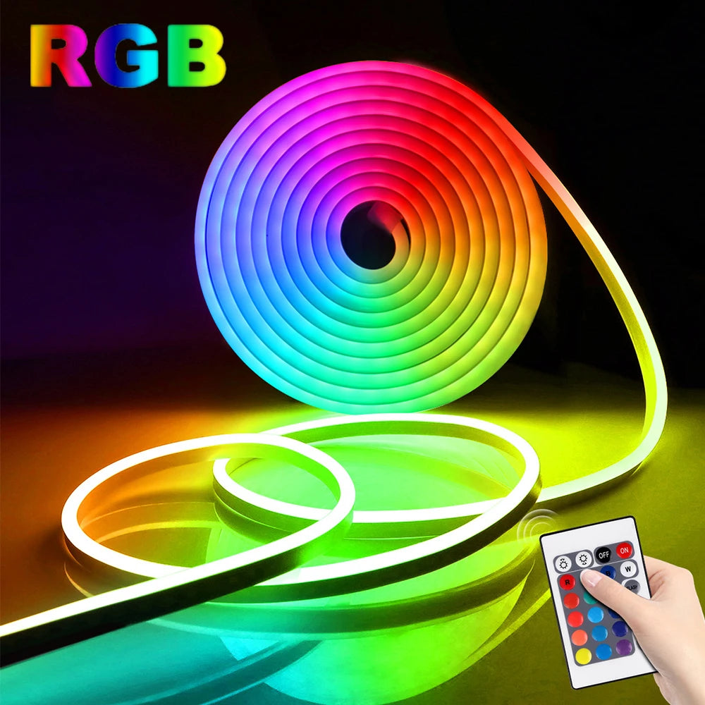 RGB Remote Control LED Neon Lights