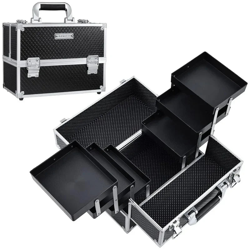 6 Tier  Makeup Train Case