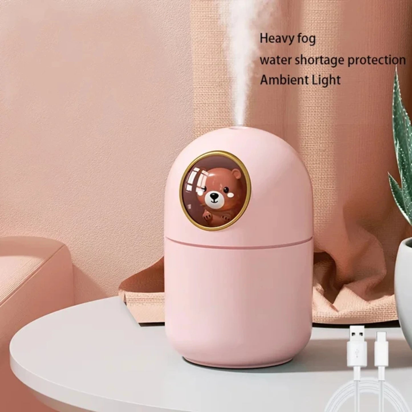 New Compact, Whisper-quiet Mini Cool Mist Humidifier with Night Light