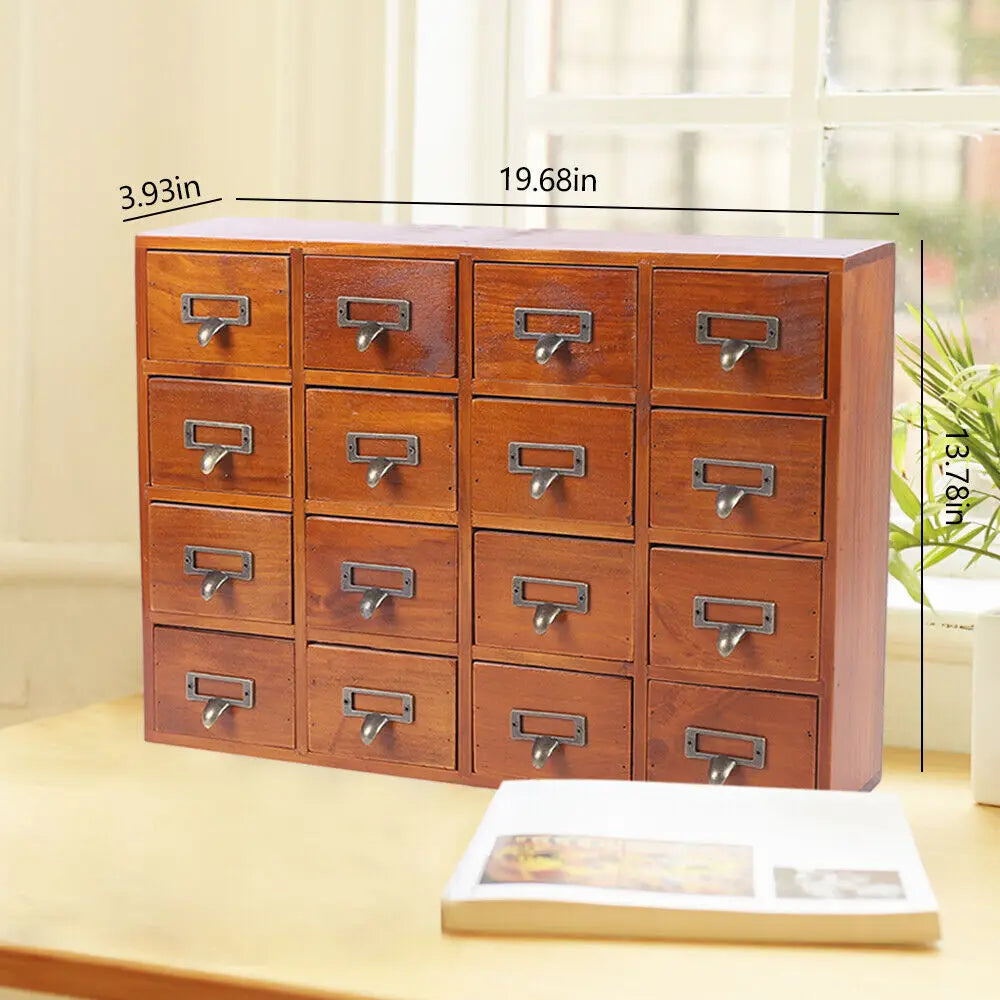 Vintage Library Desk Drawer Organizer