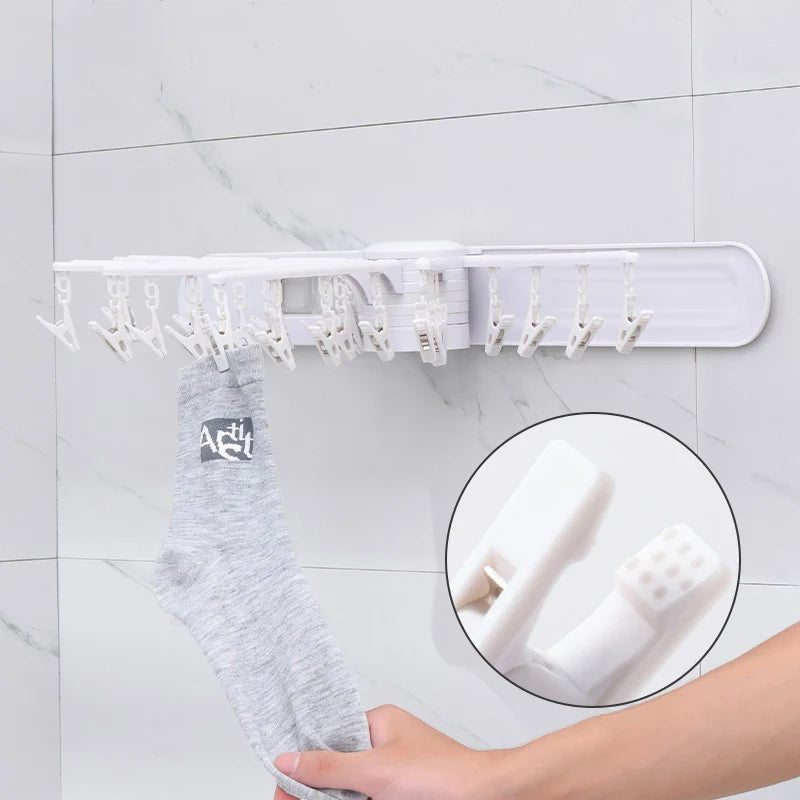 Folding Clothes Hanger Wall Mount