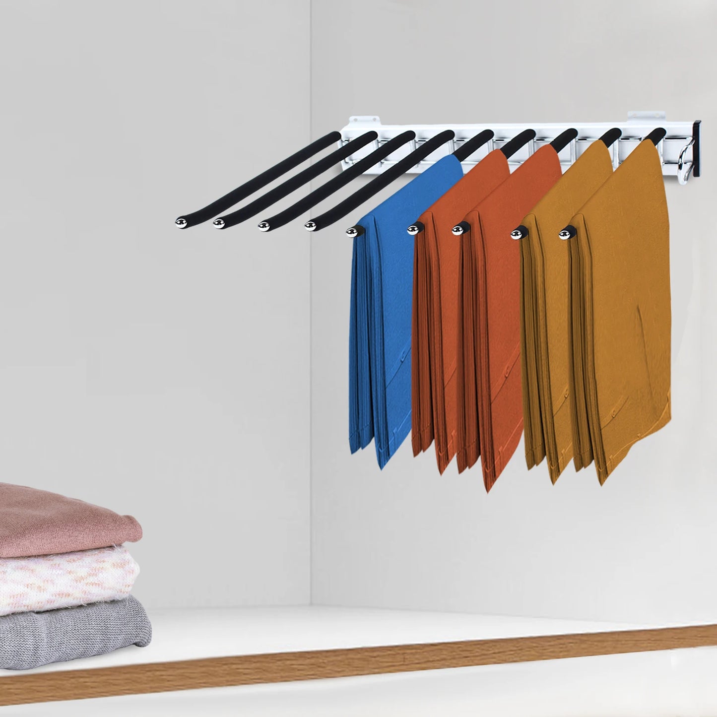 Pull Out Pants Rack Hanger Bar