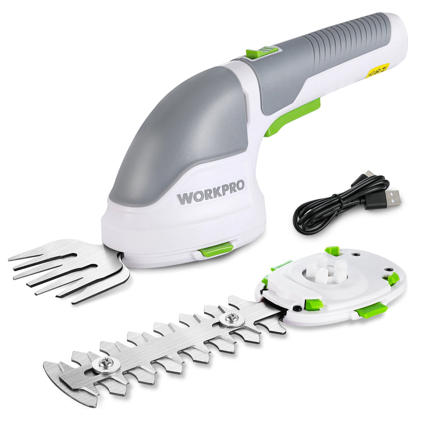 WORKPRO Handheld Cordless Grass Shear Shrubbery Trimmer 2 in 1