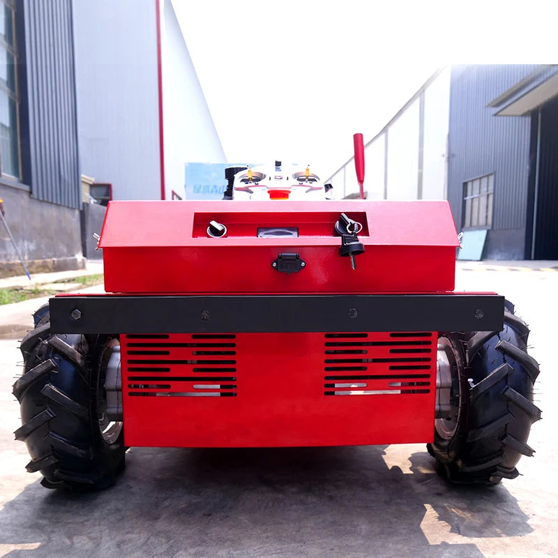 Farmer Customized  wheeled RC lawn mower robot 4WD 225CC