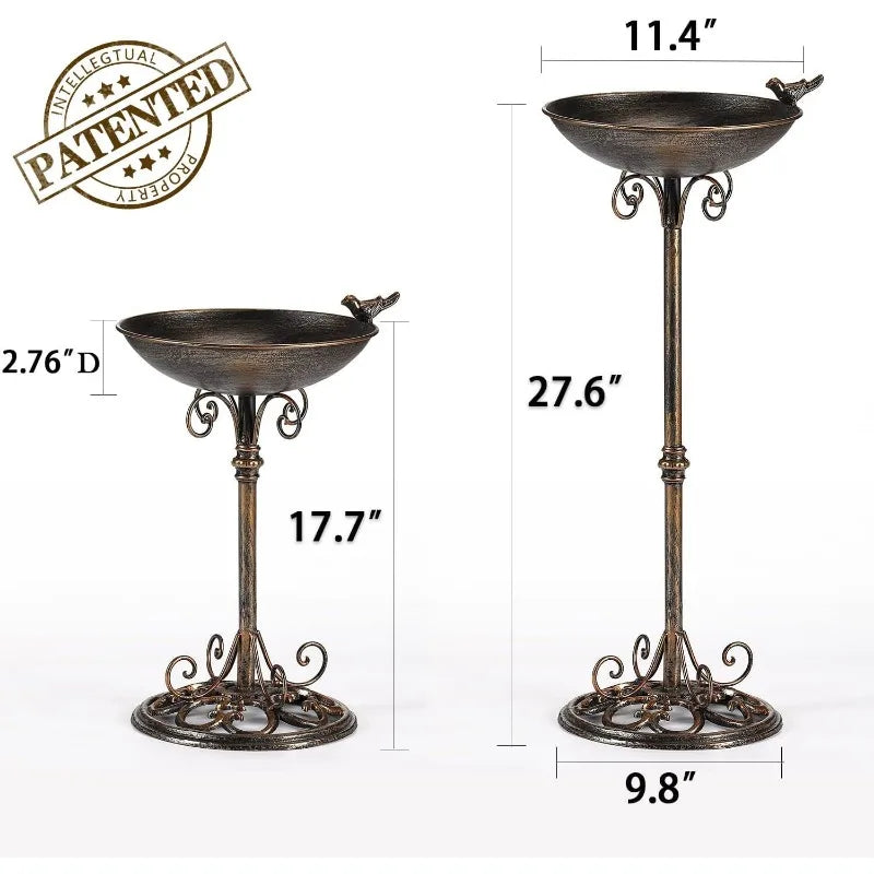 Cast Iron Pedestal Bird Bath