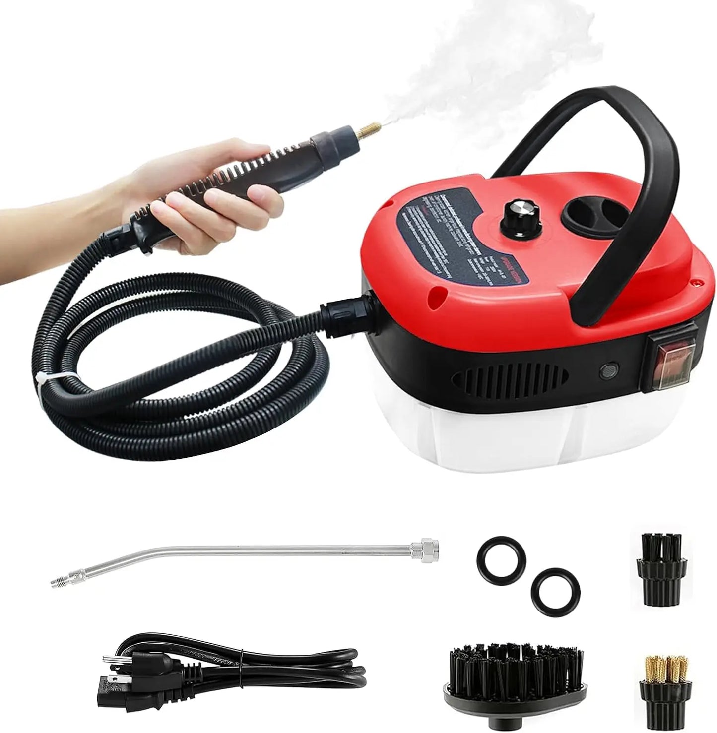 Steam Cleaner,2500W Hand-Held High Pressure Portable Cleaning Machine with  Brush