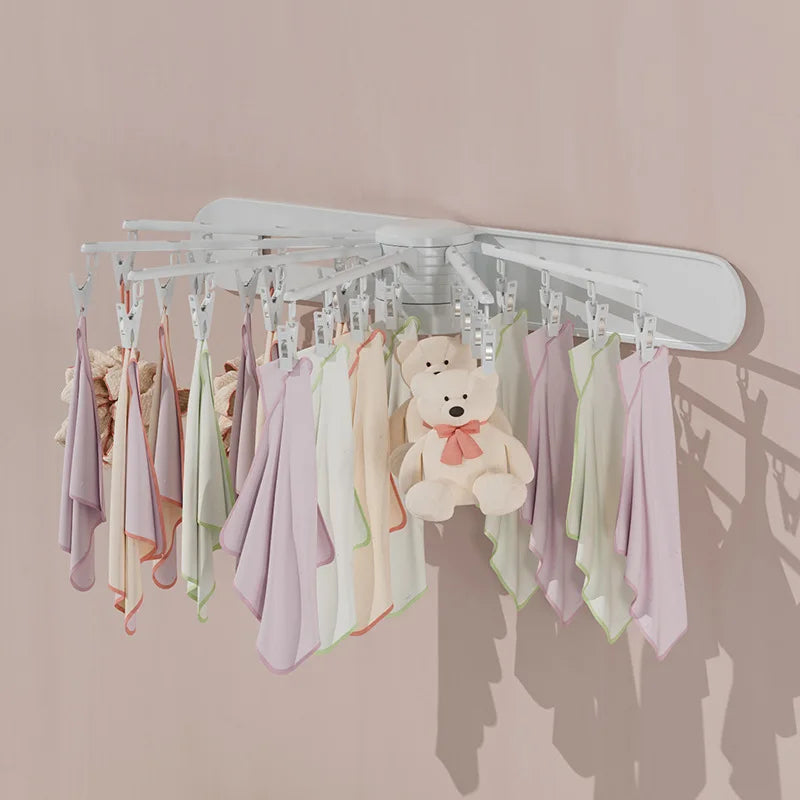 Folding Clothes Hanger Wall Mount