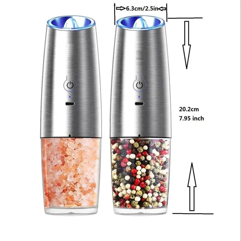 Rechargeable Salt & Pepper Grinder, Type-C Charging