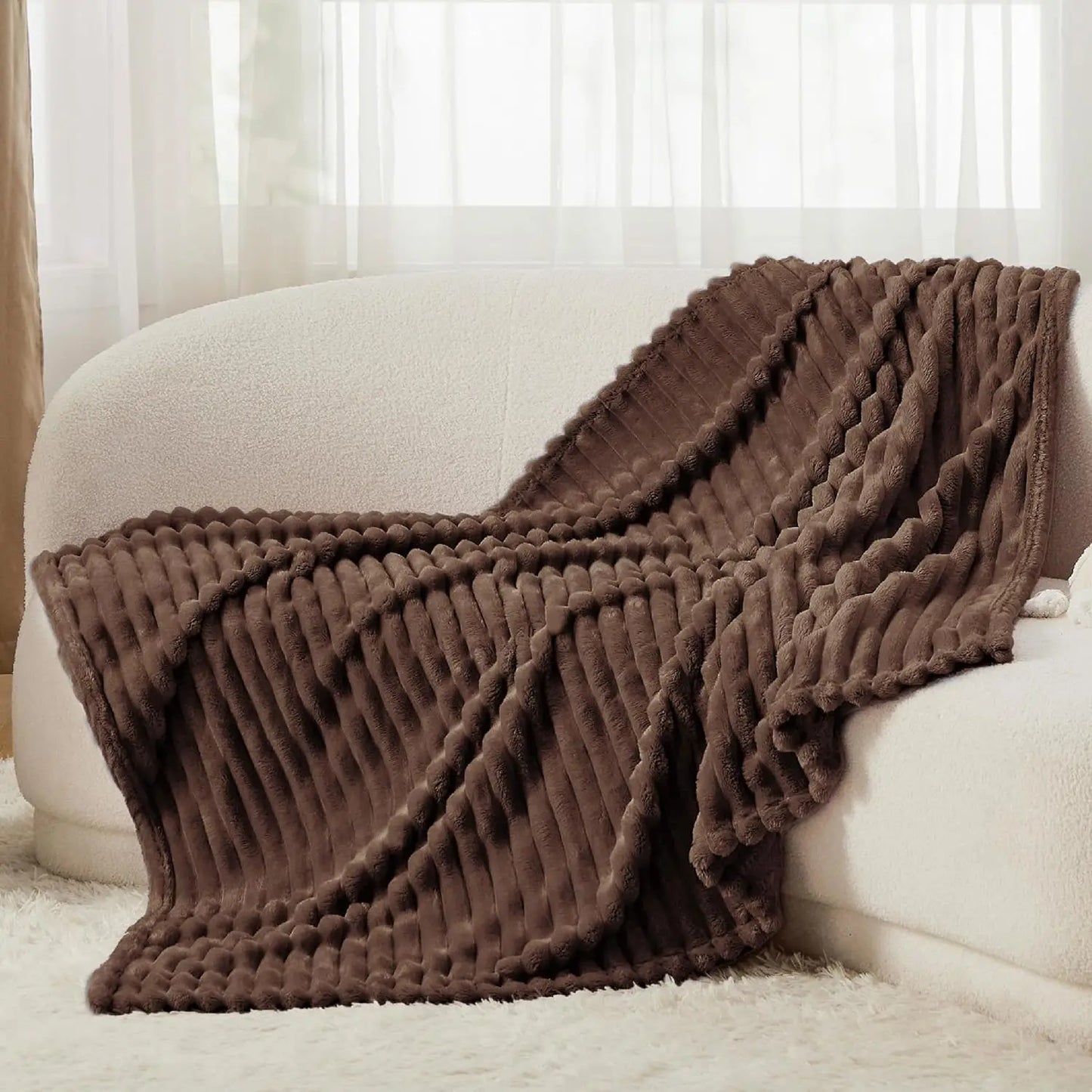 Bedsure Fleece Throw Blanket for Couch