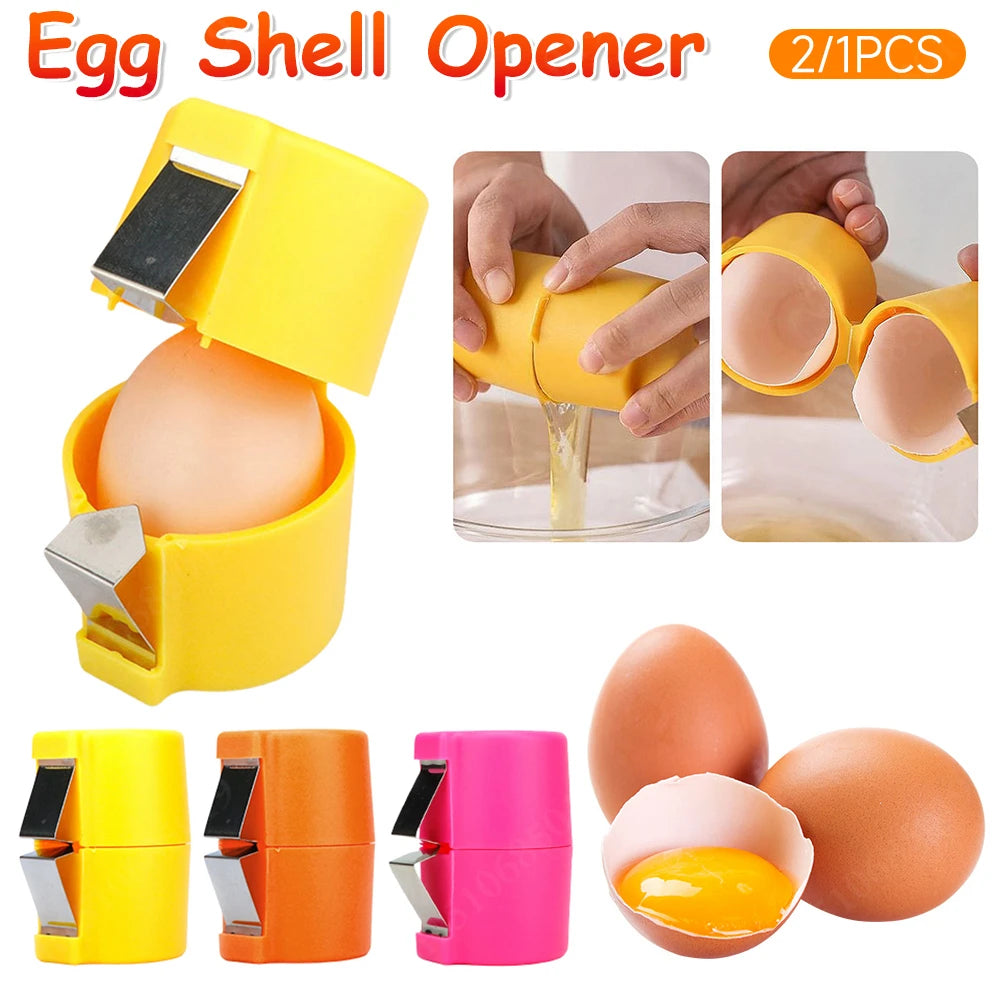 2/1PCS Creative Egg Opener Cracker & Egg White Separator Tool