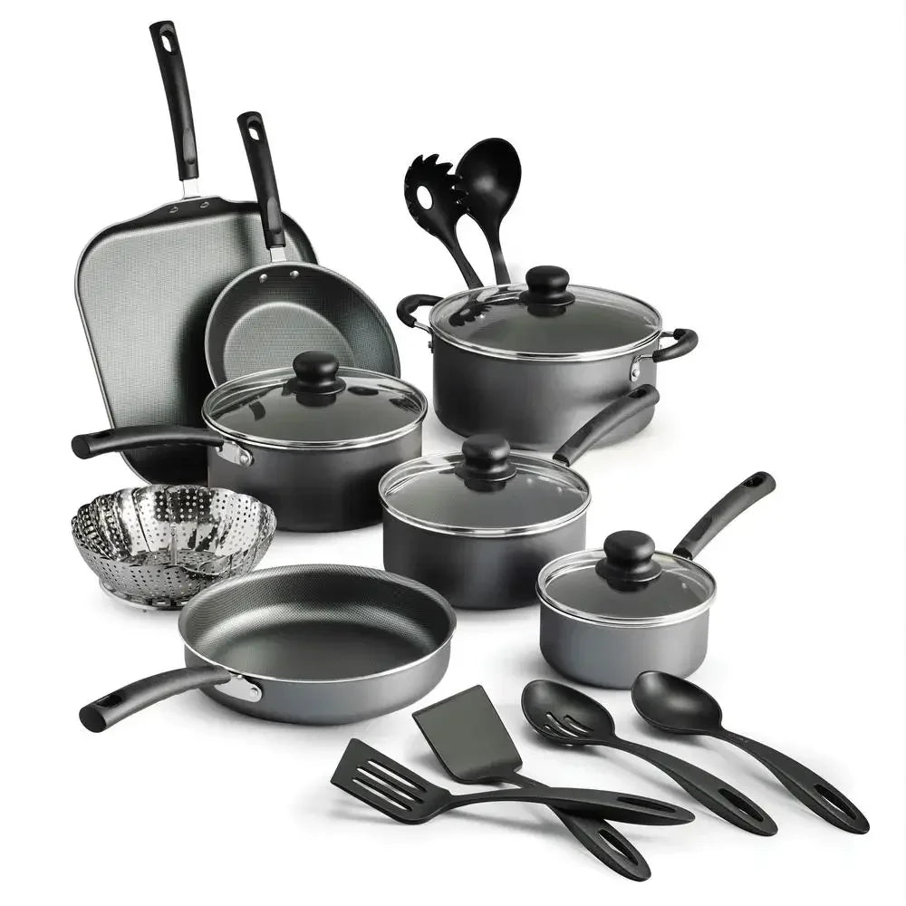 18 Piece set of nonstick Stainless Steel Cookware Kitchen Pots & Pans