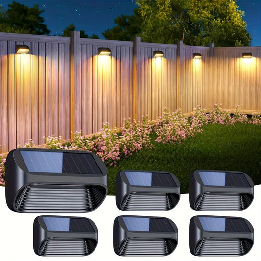 6/12 Pack Solar Outdoor Fence Lights