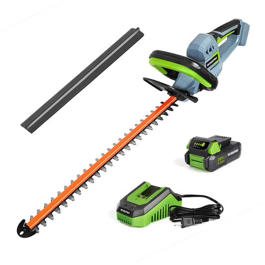 WORKPRO 20V Cordless Hedge Trimmer 20" Dual Action Blades