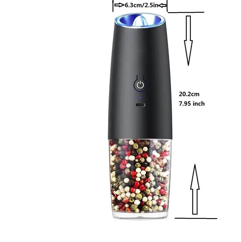 Rechargeable Salt & Pepper Grinder, Type-C Charging