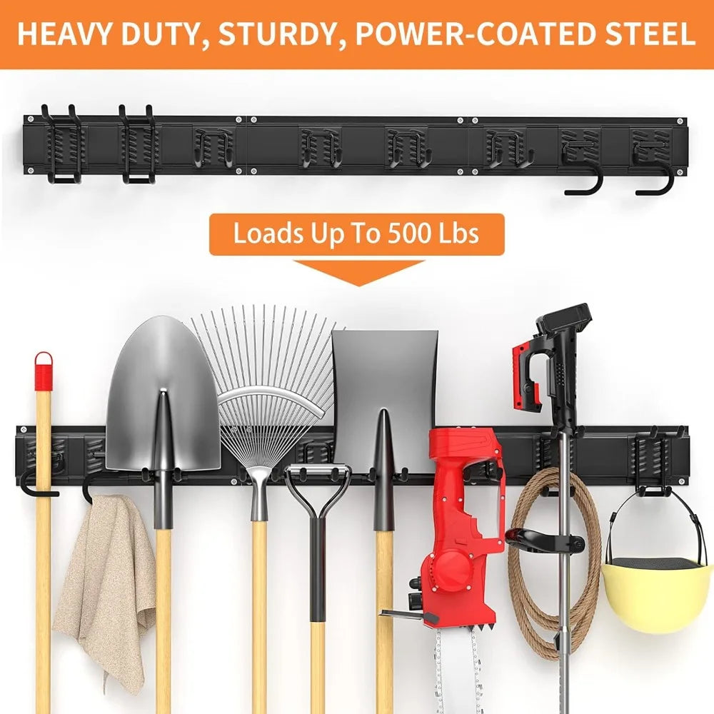 Adjustable Garage Organizers with Heavy Duty Hooks